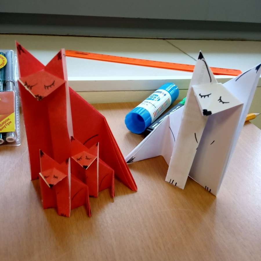 «Лисичка» в технике оригами