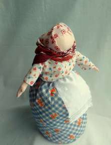 Кукла "Старуха, бабушка", по рассказу "Барыня" А. П. Чехова. Высота 25 см