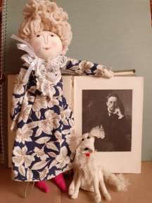 Кукла (авторская) "Дама с собачкой", по одноименному рассказу А. П. Чехова