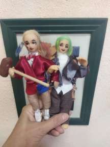 Харли Квинн и Джокер. Авторские куклы 